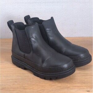 Native Shoes Kensington Kids 12 EU 30 Chelsea Ankle Boots Black Round Toe
